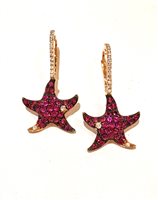 Pendientes Sommer Mujer MARE in Oro rosa Rubino 0.79 Ct 2E2909 ORI DI VICENZA - 2E2909 ORI DI VICENZA